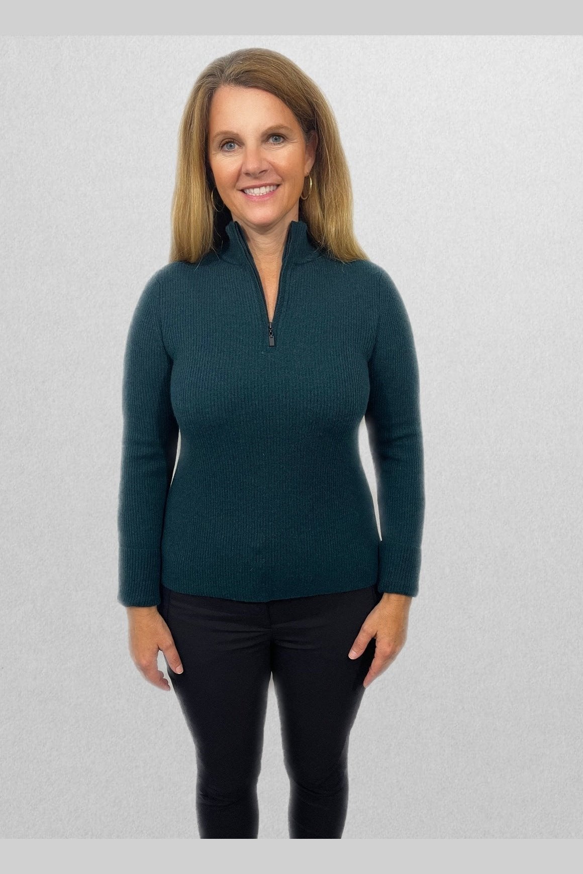 Marta's Cashmere Rib Zip Mock – Marta's of Raleigh