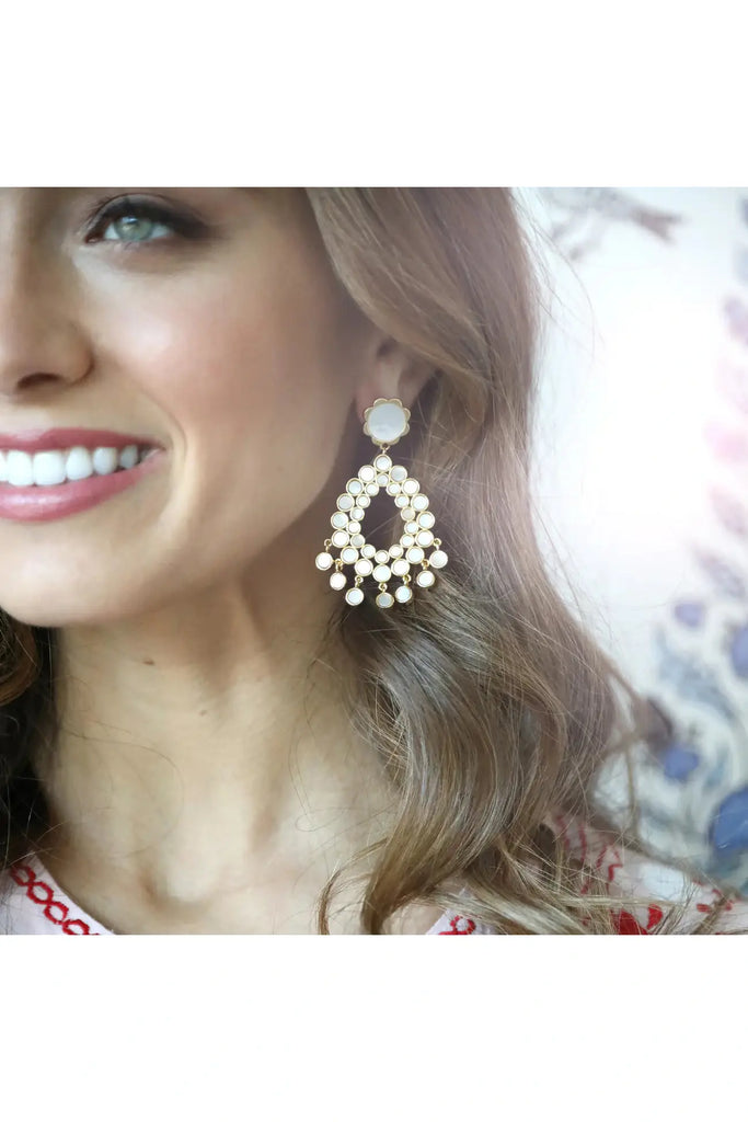 Flower Chandelier Earring