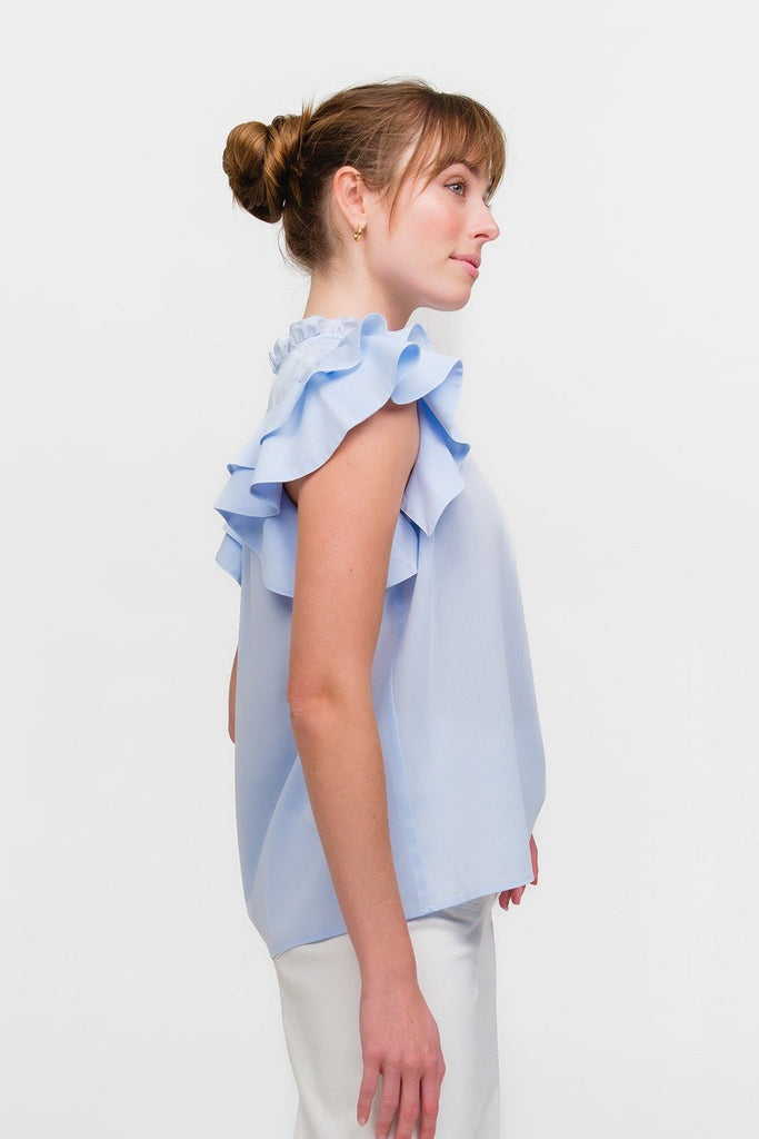 FLUTTER SLEEVE: TRUE BLUE