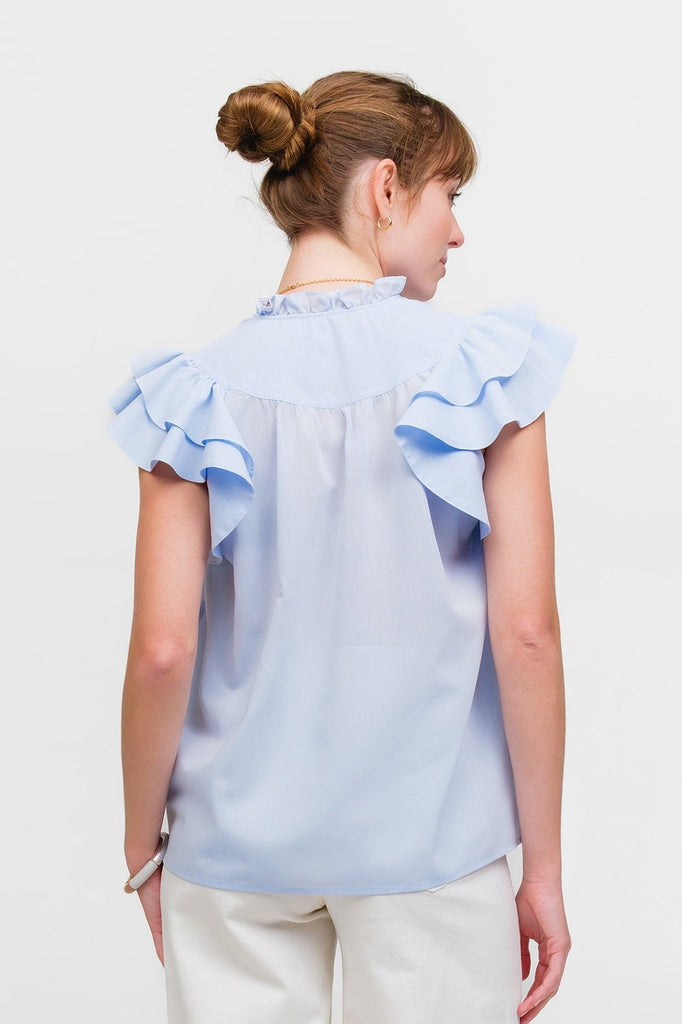 FLUTTER SLEEVE: TRUE BLUE