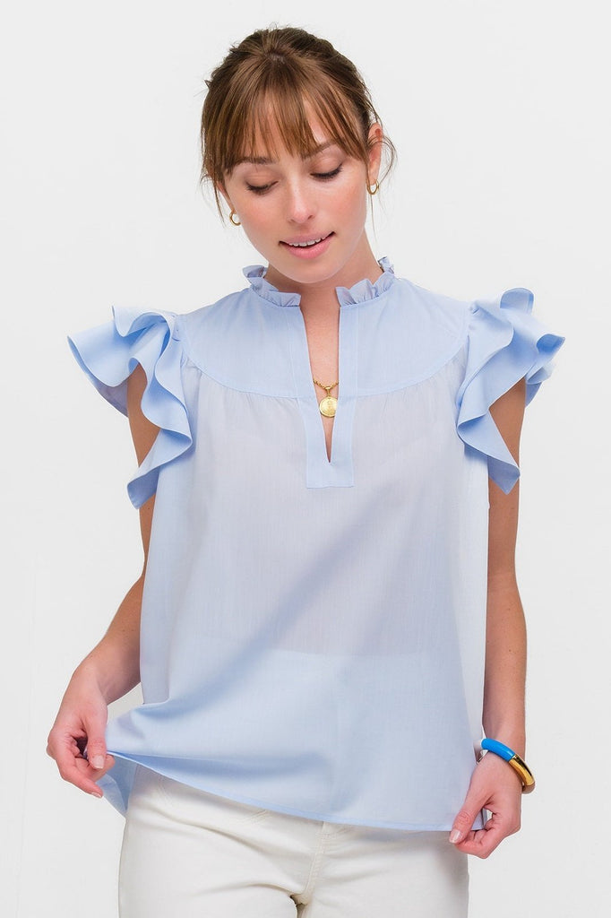 FLUTTER SLEEVE: TRUE BLUE