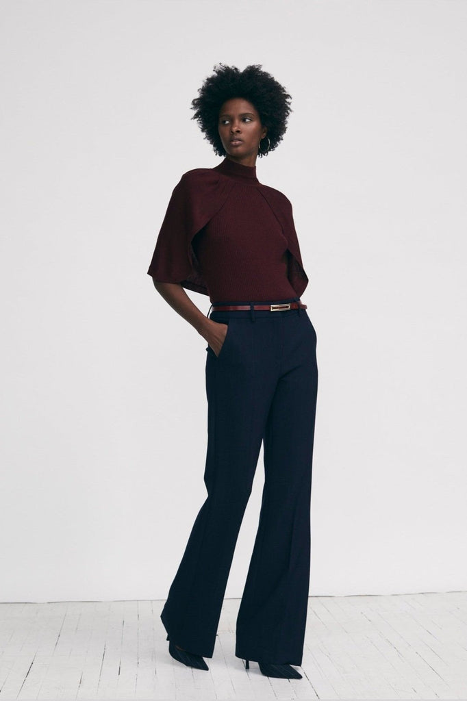 Fit and Flare pinstripe pant