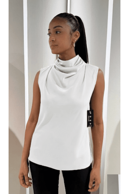 Cowl Neck Sleeveless Top