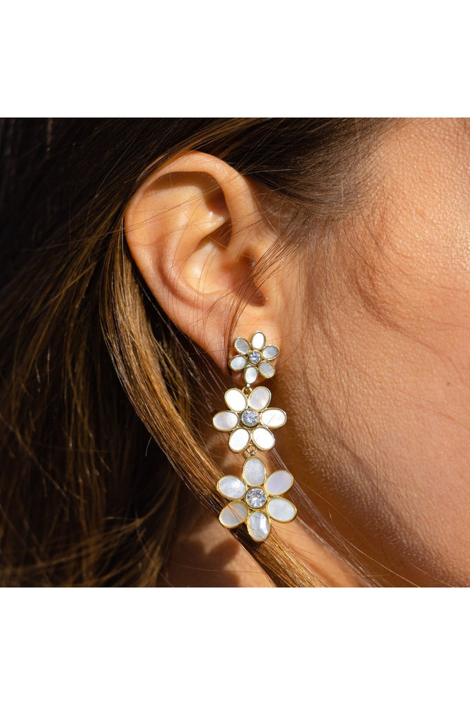 Daisy Triple Earring