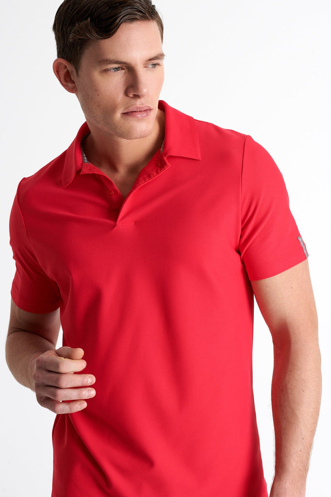 Textured Jersey Polo