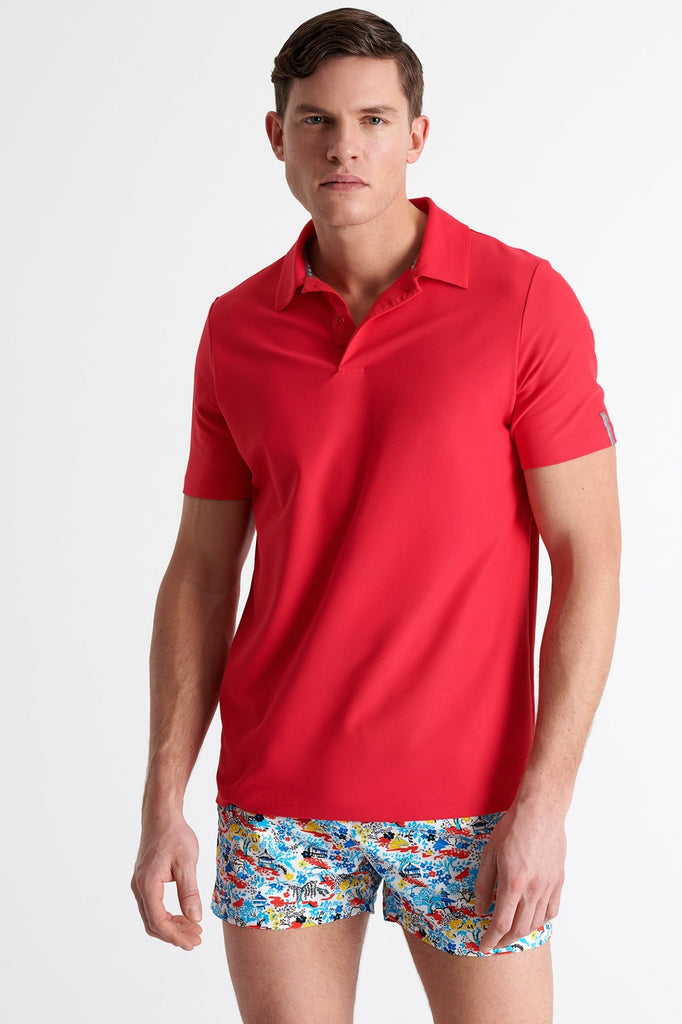 Textured Jersey Polo