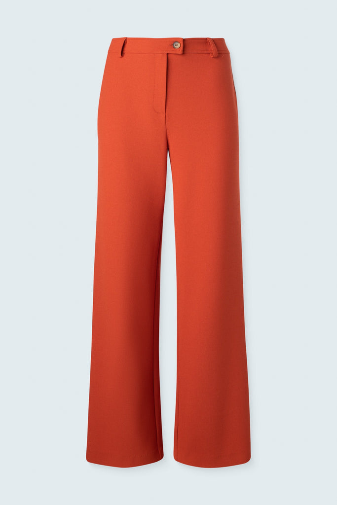 Wide leg pant with side stripe