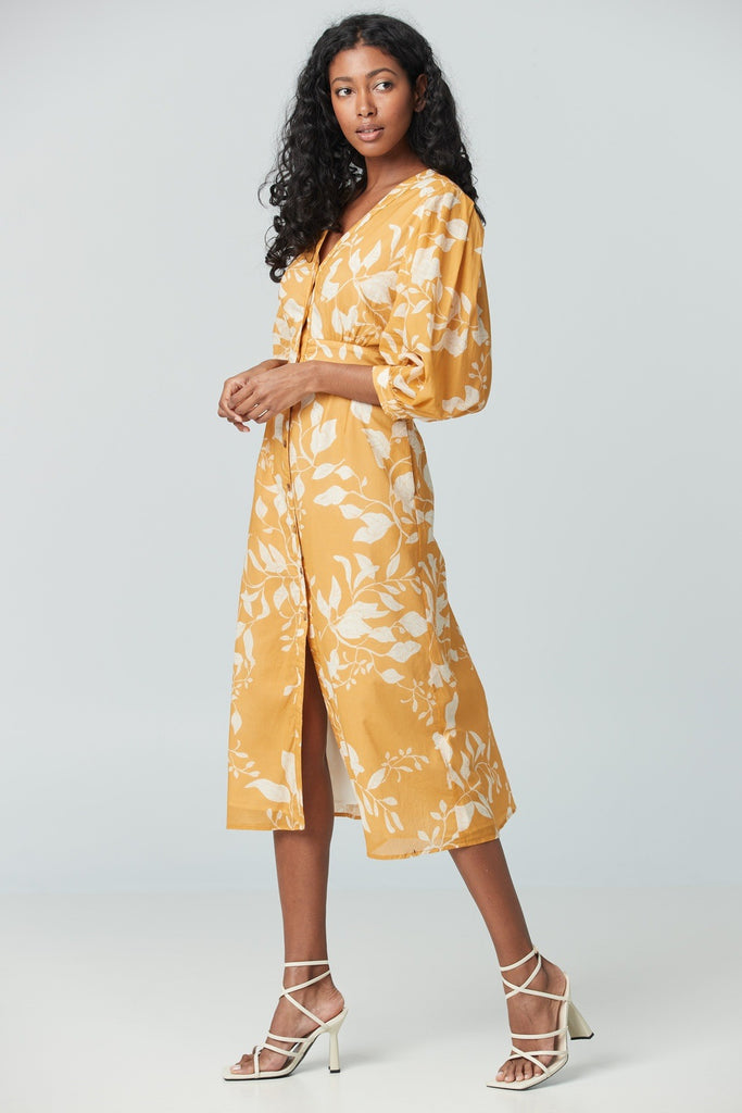 Iris Setlakwe Button down dress puff sleeve