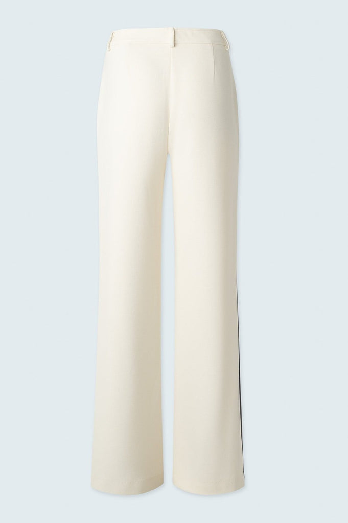 Wide leg pant with side stripe