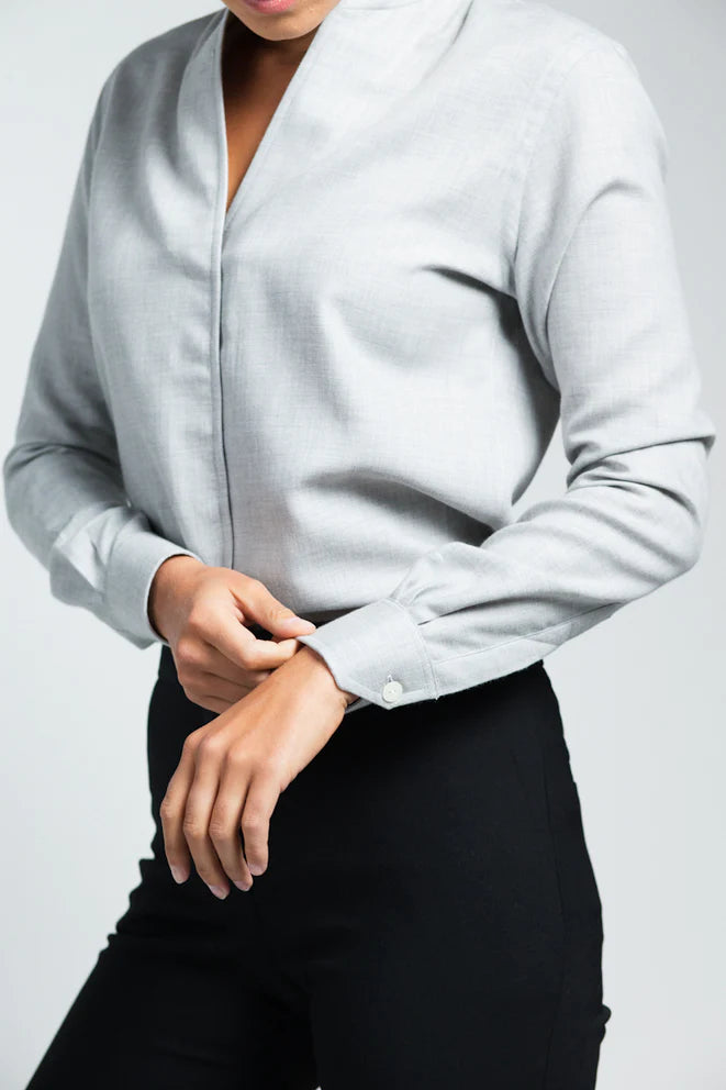 Sarah Alexandra Signature Shirt - Silver Fox